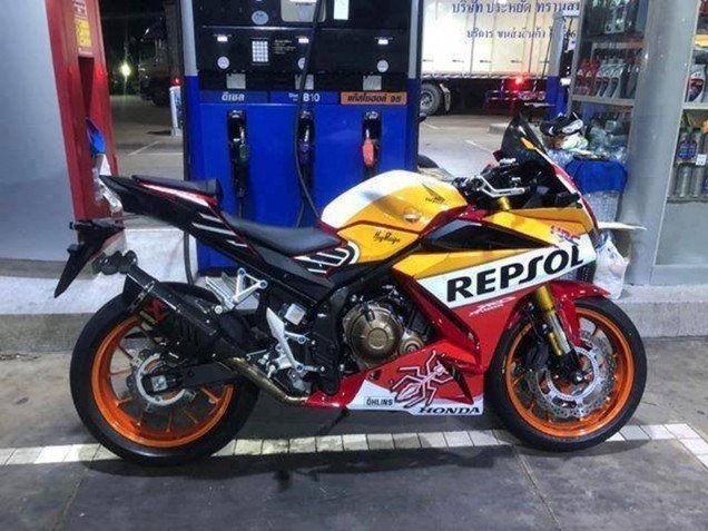 Discount 2016-2018 Yellow White Red Repsol HRC Honda CBR500R Motorcycle Fairings Canada
