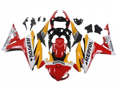 Discount 2016-2018 Yellow White Red Repsol HRC Honda CBR500R Motorcycle Fairings Canada