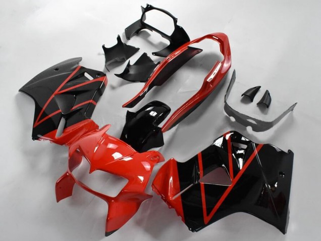 Discount 1998-2001 Red Glossy Black Stripe Honda VFR 800 Motorcycle Fairings Canada
