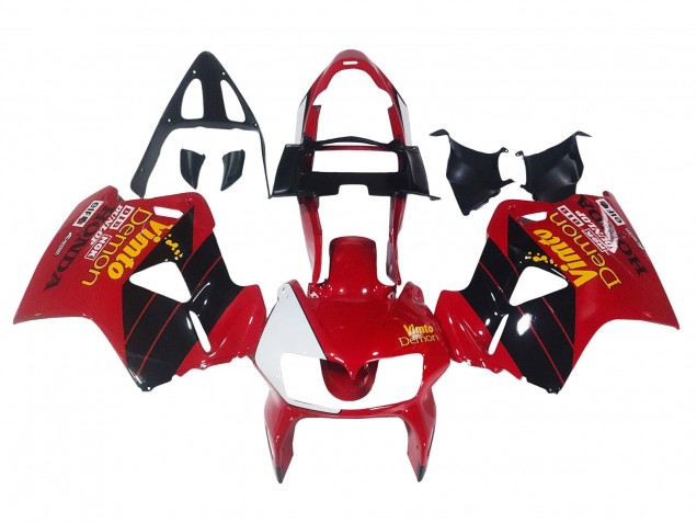 Discount 1998-2001 Red White Glossy Black Vimto Honda VFR 800 Motorcycle Fairings Canada