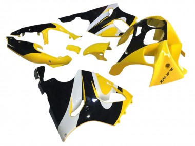 Discount 1996-2003 Yellow White Glossy Black Kawasaki ZX7R Motorcycle Fairings Canada