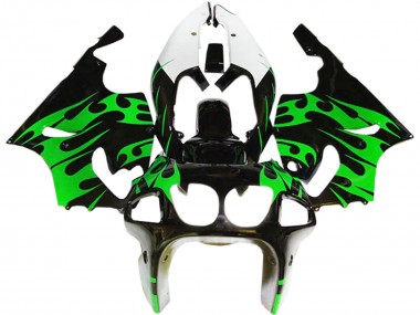 Discount 1996-2003 Green Glossy Black White Kawasaki ZX7R Motorcycle Fairings Canada