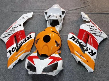 Discount 2004-2005 White Orange Black Red Repsol Honda CBR1000RR Motorcycle Fairings Canada