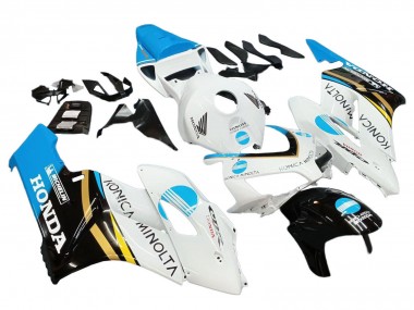 Discount 2004-2005 White Light Blue Yellow Black Konica Minolta Honda CBR1000RR Motorcycle Fairings Canada
