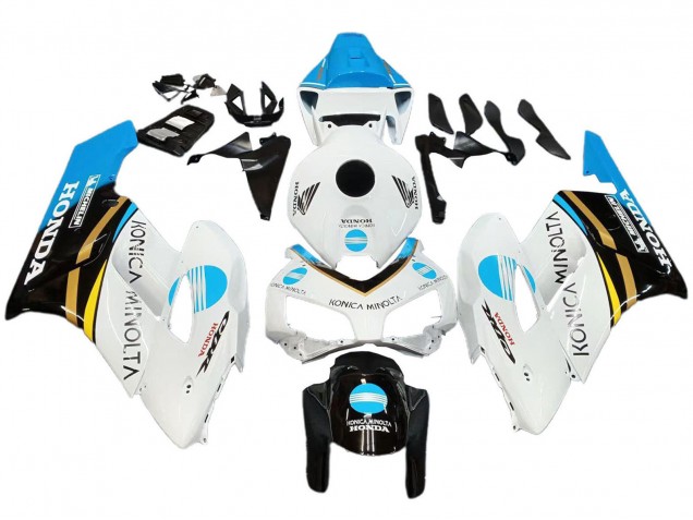 Discount 2004-2005 White Light Blue Yellow Black Konica Minolta Honda CBR1000RR Motorcycle Fairings Canada