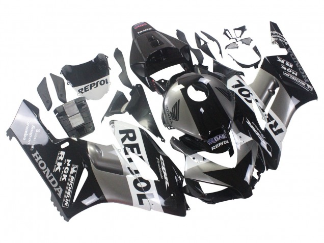 Discount 2004-2005 Silver White Glossy Black Repsol Honda CBR1000RR Motorcycle Fairing Kits Canada