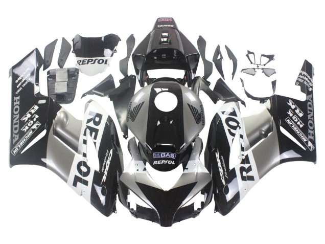 Discount 2004-2005 Silver White Glossy Black Repsol Honda CBR1000RR Motorcycle Fairing Kits Canada