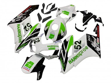 Discount 2004-2005 White Green Glossy Black Hannspree 52 Honda CBR1000RR Motorcycle Fairings Canada