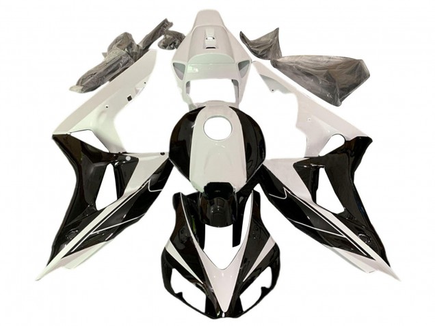 Discount 2006-2007 Pearl White Glossy Black Honda CBR1000RR Motorcycle Fairings Canada