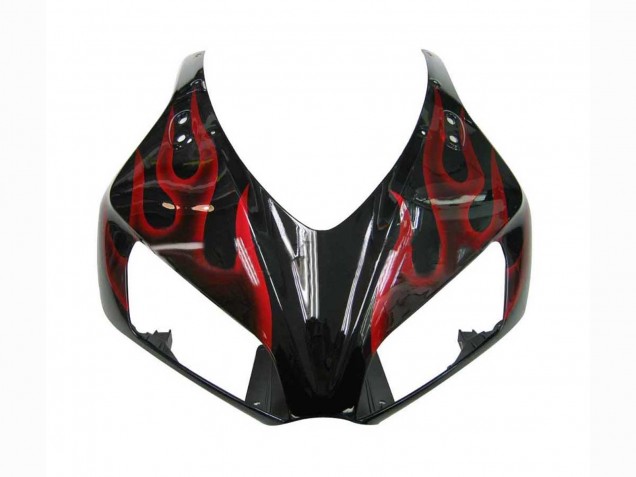 Discount 2006-2007 Glossy Black Red Flame Honda CBR1000RR Motorcycle Fairing Canada
