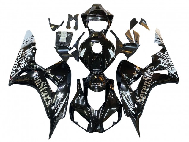 Discount 2006-2007 Glossy Black Gold SevenStars Honda CBR1000RR Motorcycle Fairings Canada