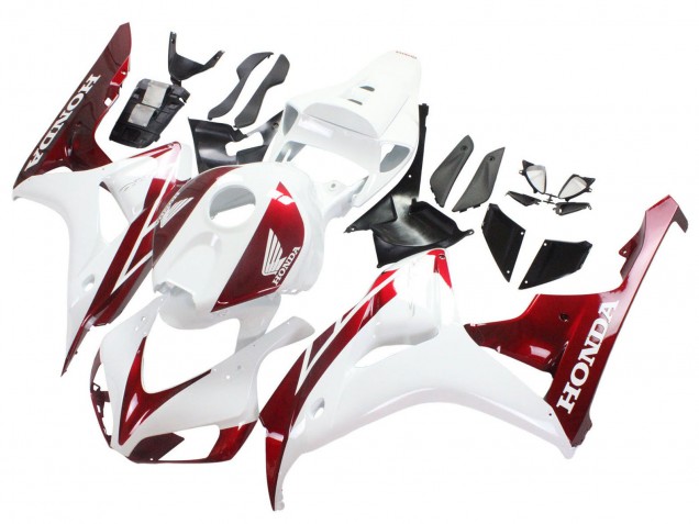 Discount 2006-2007 White Red Honda CBR1000RR Motorcycle Fairings Canada