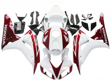 Discount 2006-2007 White Red Honda CBR1000RR Motorcycle Fairings Canada