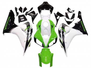 Discount 2006-2007 White Green Glossy Black Honda CBR1000RR Motorcycle Fairing Canada