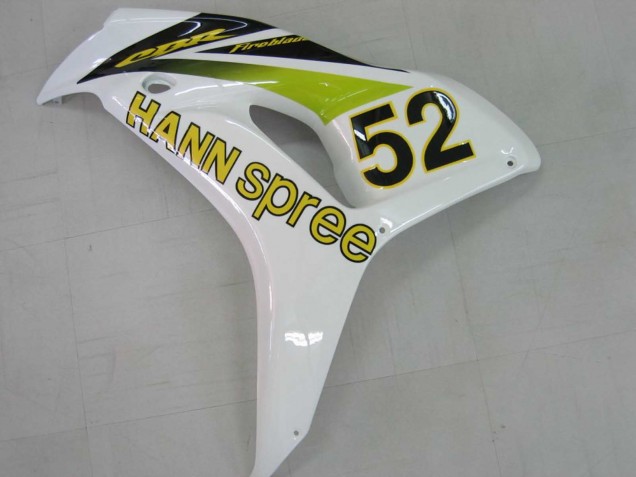 Discount 2006-2007 White Green Glossy Black Hannspree 52 Honda CBR1000RR Motorcycle Fairings Canada