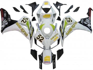 Discount 2006-2007 White Green Glossy Black Hannspree 52 Honda CBR1000RR Motorcycle Fairings Canada