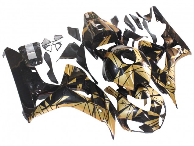 Discount 2006-2007 Gold Glossy Black Honda CBR1000RR Motorcycle Fairings Canada