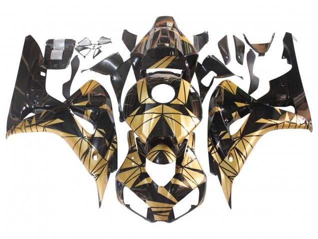 Discount 2006-2007 Gold Glossy Black Honda CBR1000RR Motorcycle Fairings Canada