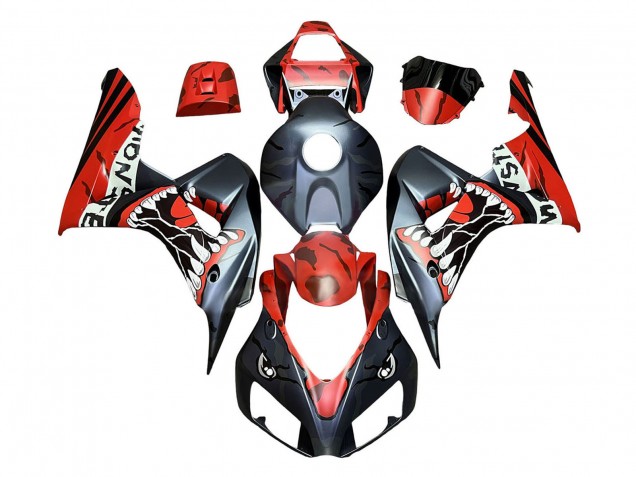 Discount 2006-2007 Red Matte Black Monster Shark Honda CBR1000RR Motorcycle Fairings Canada