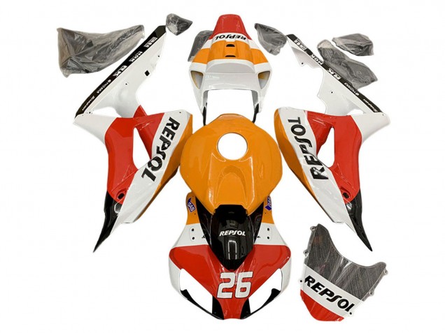 Discount 2006-2007 Orange White Red Black Glossy Repsol 26 Honda CBR1000RR Motorcycle Fairings Canada