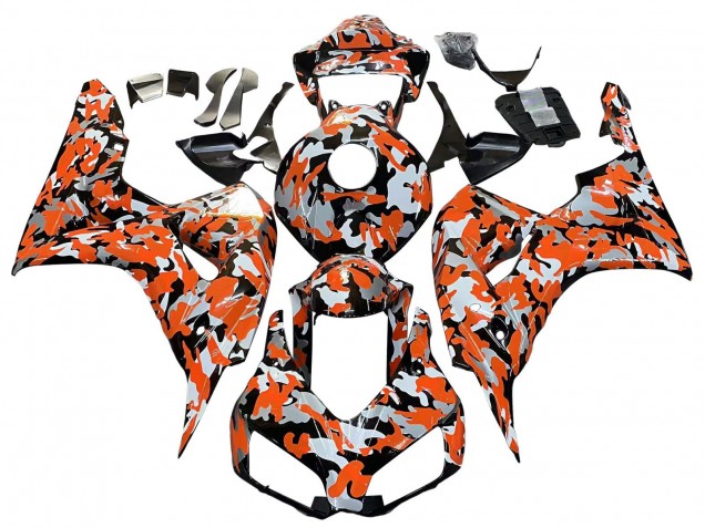 Discount 2006-2007 Black Orange Silver Camouflage Honda CBR1000RR Motorcycle Fairings Canada
