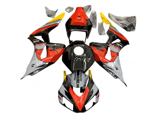 Discount 2006-2007 Nardo Grey Red Yellow Glossy Black Red Bull Repsol HRC Honda CBR1000RR Motorcycle Fairings Canada
