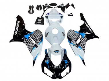 Discount 2006-2007 White Blue Glossy Black Honda CBR1000RR Motorcycle Fairing Canada