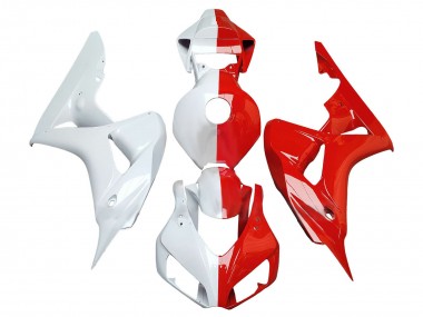 Discount 2006-2007 White Red Split Honda CBR1000RR Motorcycle Fairings Canada
