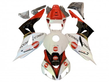 Discount 2006-2007 White Red Glossy Black Konica Minolta Honda CBR1000RR Motorcycle Fairings Canada