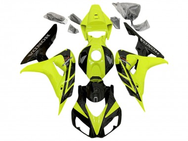 Discount 2006-2007 Yellow Glossy Black Honda CBR1000RR Motorcycle Fairings Canada