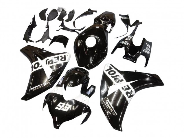 Discount 2008-2011 Glossy Black White Repsol 93 Honda CBR1000RR Motorcycle Fairings Canada