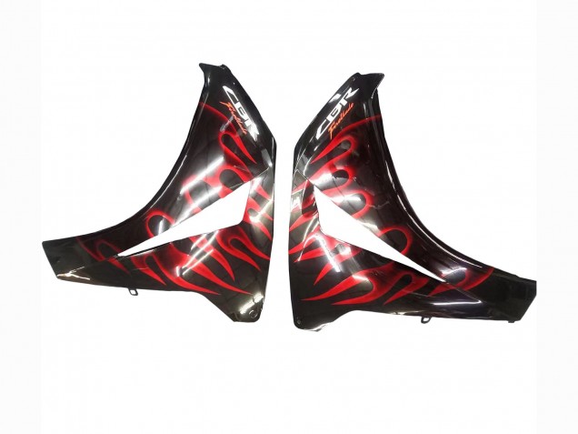 Discount 2008-2011 Glossy Black Red Flame Honda CBR1000RR Motorcycle Fairing Canada