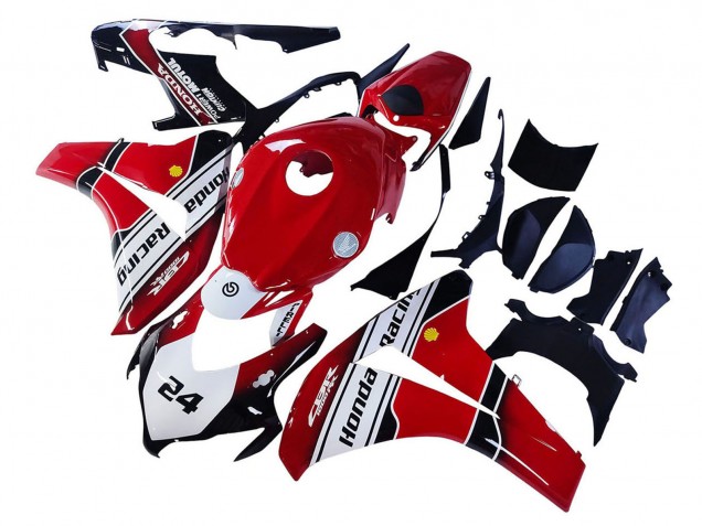 Discount 2008-2011 White Red Glossy Black Racing 24 Honda CBR1000RR Motorcycle Fairings Canada