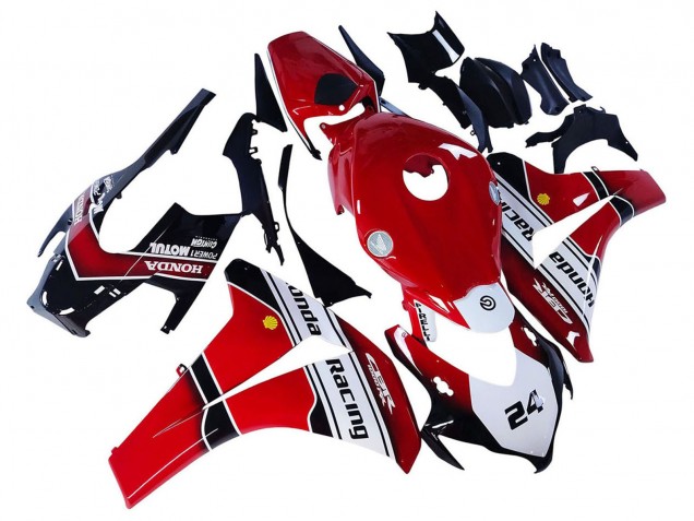 Discount 2008-2011 White Red Glossy Black Racing 24 Honda CBR1000RR Motorcycle Fairings Canada