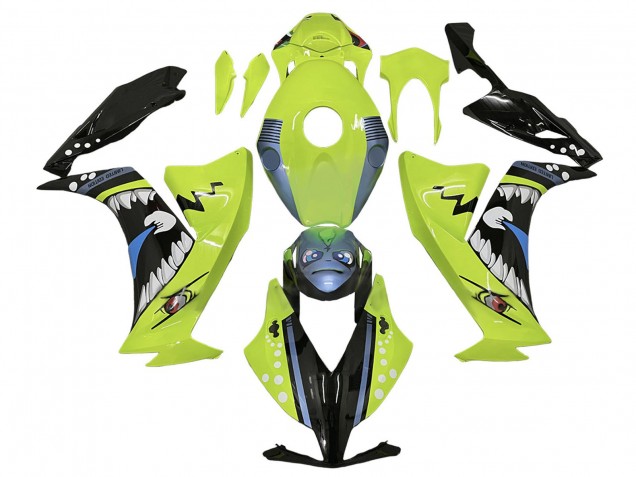 Discount 2012-2016 Light Green Blue Glossy Black Shark Honda CBR1000RR Motorcycle Fairings Canada