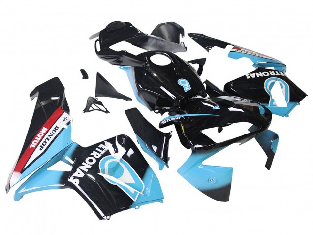 Discount 2003-2004 Light Blue Red Glossy Black Dunlop Honda CBR600RR Motorcycle Fairings Canada