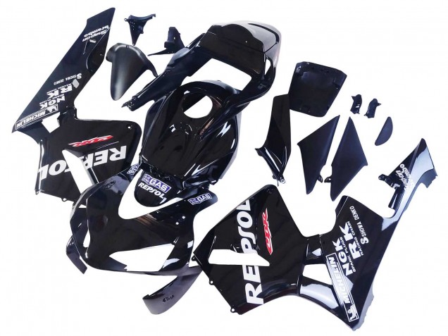 Discount 2003-2004 Glossy Black White Repsol Honda CBR600RR Motorcycle Fairings Canada
