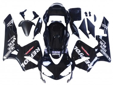 Discount 2003-2004 Glossy Black White Repsol Honda CBR600RR Motorcycle Fairings Canada
