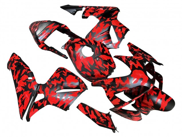Discount 2003-2004 Black Red Grey Camouflage Honda CBR600RR Motorcycle Fairings Canada