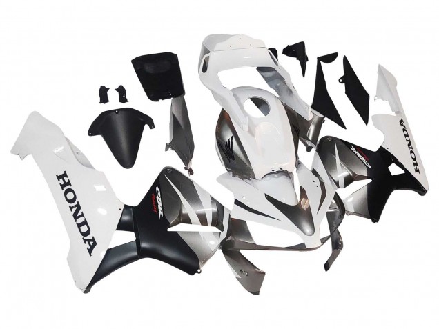 Discount 2003-2004 White Matte Black Racing Honda CBR600RR Motorcycle Fairings Canada