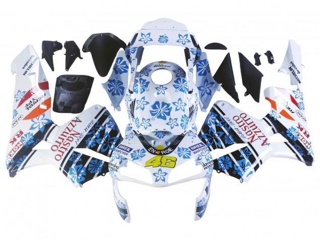 Discount 2003-2004 White Blue Red Nastro Azzurro 46 Honda CBR600RR Motorcycle Fairings Canada