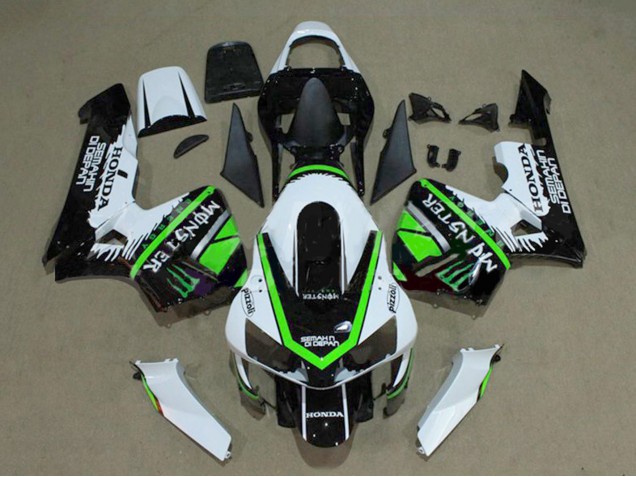 Discount 2003-2004 White Green Glossy Black Monster Honda CBR600RR Motorcycle Fairings Canada