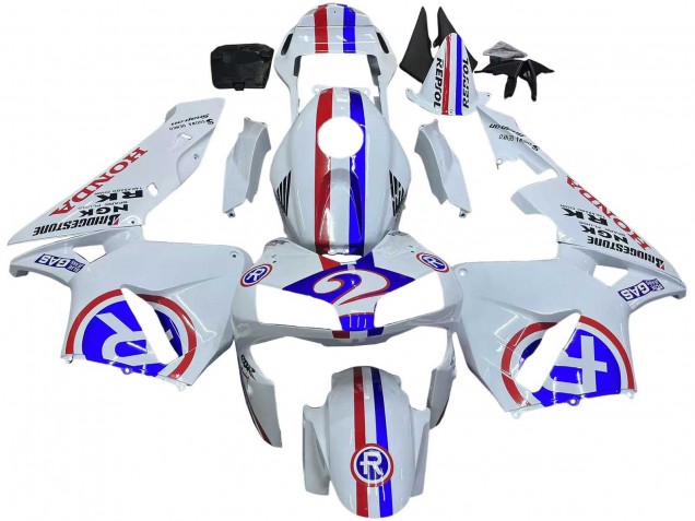 Discount 2003-2004 White Red Blue Honda CBR600RR Motorcycle Fairings Canada