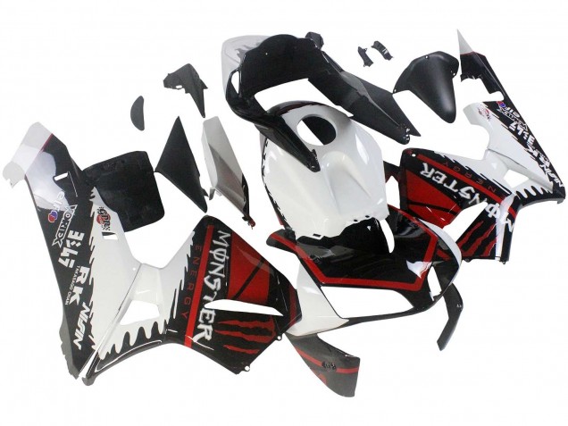 Discount 2003-2004 White Red Glossy Black Monster Honda CBR600RR Motorcycle Fairings Canada