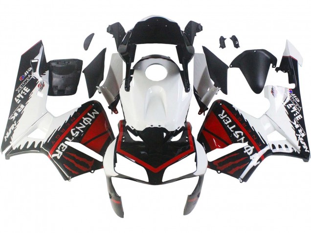 Discount 2003-2004 White Red Glossy Black Monster Honda CBR600RR Motorcycle Fairings Canada