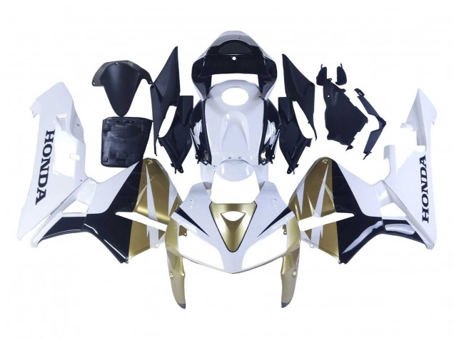 Discount 2005-2006 Gold White Black Honda CBR600RR Motorcycle Fairings Canada