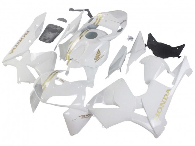 Discount 2005-2006 White Gold Honda CBR600RR Motorcycle Fairings Canada
