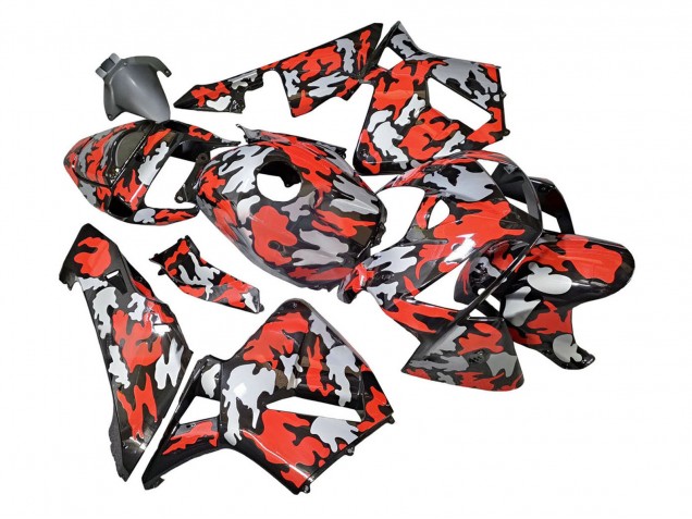 Discount 2005-2006 Black with Red Grey Camouflage Honda CBR600RR Motorcycle Fairings Canada