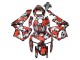 Discount 2005-2006 Black with Red Grey Camouflage Honda CBR600RR Motorcycle Fairings Canada