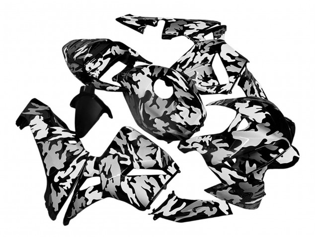 Discount 2005-2006 Black White Grey Camouflage Honda CBR600RR Motorcycle Fairings Canada